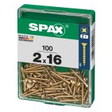 UNIVERZALNI VIJAK SPAX PZ 2X16 YELLOX A2G V ZAVITKU 100KOS
