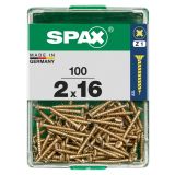 UNIVERZALNI VIJAK SPAX PZ 2X16 YELLOX A2G V ZAVITKU 100KOS