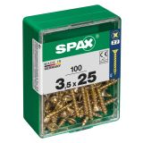 UNIVERZALNI VIJAK SPAX PZ 3.5X25 YELLOX A2G V ZAVITKU 100 KOS