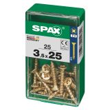 UNIVERZALNI VIJAK SPAX PZ 3.5X25 YELLOX A2G V ZAVITKU 25KOS