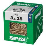 UNIVERZALNI VIJAK SPAX PZ 3.5X35 YELLOX A2G V ZAVITKU 500 KOS