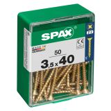UNIVERZALNI VIJAK SPAX PZ 3.5X40 YELLOX A2G V ZAVITKU 50KOS