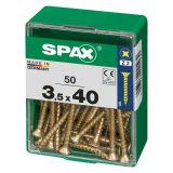UNIVERZALNI VIJAK SPAX PZ 3.5X40 YELLOX A2G V ZAVITKU 50KOS