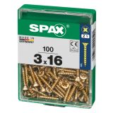 UNIVERZALNI VIJAK SPAX PZ 3X16 YELLOX A2G V ZAVITKU 100KOS