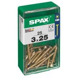 UNIVERZALNI VIJAK SPAX PZ 3X25 YELLOX A2G V ZAVITKU 25KOS