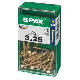 UNIVERZALNI VIJAK SPAX PZ 3X25 YELLOX A2G V ZAVITKU 25KOS