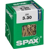 UNIVERZALNI VIJAK SPAX PZ 3X30 YELLOX A2G V ZAVITKU 250KOS
