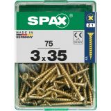 UNIVERZALNI VIJAK SPAX PZ 3X35 YELLOX A2G V ZAVITKU 75KOS