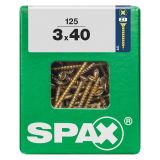 UNIVERZALNI VIJAK SPAX PZ 3X40 YELLOX A2G V ZAVITKU 125 KOS