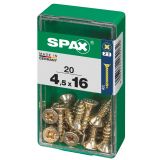 UNIVERZALNI VIJAK SPAX PZ 4.5X16 YELLOX A2G V ZAVITKU 20KOS