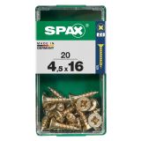 UNIVERZALNI VIJAK SPAX PZ 4.5X16 YELLOX A2G V ZAVITKU 20KOS