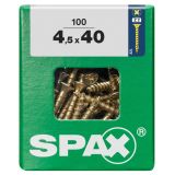UNIVERZALNI VIJAK SPAX PZ 4.5X40 YELLOX A2G V ZAVITKU 100 KOS