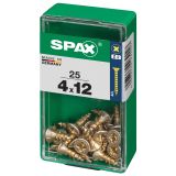 UNIVERZALNI VIJAK SPAX PZ 4X12 YELLOX A2G V ZAVITKU 25KOS