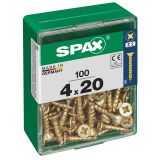 UNIVERZALNI VIJAK SPAX PZ 4X20 YELLOX A2G V ZAVITKU 100KOS