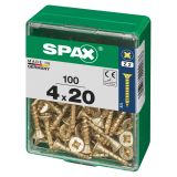 UNIVERZALNI VIJAK SPAX PZ 4X20 YELLOX A2G V ZAVITKU 100KOS