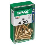 UNIVERZALNI VIJAK SPAX PZ 4X30 YELLOX A2G V ZAVITKU 20KOS