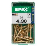 UNIVERZALNI VIJAK SPAX PZ 4X30 YELLOX A2G V ZAVITKU 20KOS