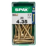 UNIVERZALNI VIJAK SPAX PZ 4X35 YELLOX A2G V ZAVITKU 20KOS