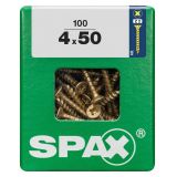 UNIVERZALNI VIJAK SPAX PZ 4X50 YELLOX A2G V ZAVITKU 100KOS