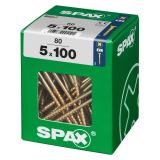 UNIVERZALNI VIJAK SPAX PZ 5X100 YELLOX A2G V ZAVITKU 80 KOS