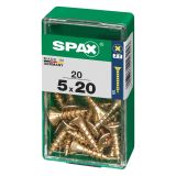 UNIVERZALNI VIJAK SPAX PZ 5X20 YELLOX A2G V ZAVITKU 20KOS