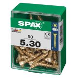 UNIVERZALNI VIJAK SPAX PZ 5X30 YELLOX A2G V ZAVITKU 50KOS