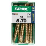 UNIVERZALNI VIJAK SPAX PZ 5X70 YELLOX A2G V ZAVITKU 10KOS