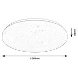 RABALUX DANNY2 LED STROPNA SVETILKA 60W 4600LM Z DALJINCEM