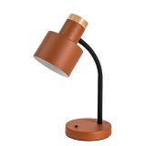 RABALUX PASTRO NAMIZNA SVETILKA E27 20W ČRNA Z ORANŽNIM IN LESENIM POUDARKOM
