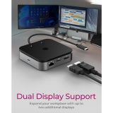 RAČUNALNIŠKI DODATEK ICY BOX USB 4.0 DOCK ZA 2 MONITORJA