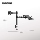 RAČUNALNIŠKI DODATEK VONHAUS NOSILEC ZA MONITOR IN PRENOSNIK