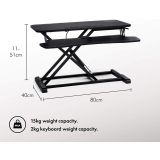 RAČUNALNIŠKI DODATEK VONHAUS SIT&STAND DELOVNA PLATFORMA