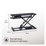 RAČUNALNIŠKI DODATEK VONHAUS SIT&STAND DELOVNA PLATFORMA ELEKTRIČNA