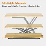 RAČUNALNIŠKI DODATEK VONHAUS SIT&STAND PODSTAVEK/MIZA LESEN