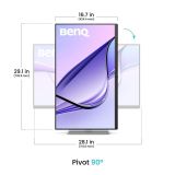 RAČUNALNIŠKI MONITOR BENQ 31.5" LED LCD MA320U IPS 4K HDMI/USBC SILGREY