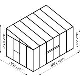 RASTLINJAK, STEKLO/POLIK. VITAVIA ATHENA 10200 ESG/VP BELA 4X2.7M
