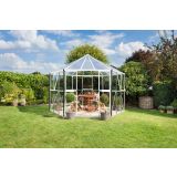 RASTLINJAK, STEKLO/POLIK. VITAVIA PAVILJON HERA 9000 ESG/VP 3/6MM BELA 3.8X3.8M