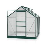 RASTLINJAK, VOLTE PLOŠČE VITAVIA PLANET 3800 HKP 6MM, 1,95X1,95 SMARAGDNA - RASTLINJAK+ OKVIR ZA TEMELJ