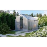 RASTLINJAK, VOLTE PLOŠČE VITAVIA PLANET 6200 HKP 6MM, 1,95X3,21M ALU - RASTLINJAK+OKVIR ZA TEMELJ