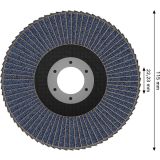 RAVNI BRUSNI LAMELNI DISK BOSCH 115 X 22.23 MM. G120 T27