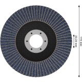 RAVNI BRUSNI LAMELNI DISK BOSCH 115 X 22.23 MM. G120 T29