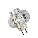 RAZDELILNIK/ADAPTER COMMEL 3 ŠUKO TRANSPARENT