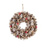 VENČEK GLOSSTYLE RDEČI Z VRVICO PREMERA 24 CM