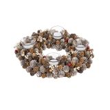 VENČEK GLOSSTYLE RDEČI Z VRVICO PREMERA 24 CM