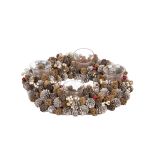 VENČEK GLOSSTYLE RDEČI Z VRVICO PREMERA 24 CM