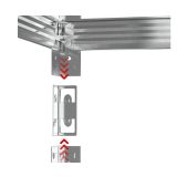 REGAL BLOW RACK 150X75X30CM 4 P/600KG