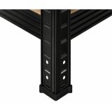 REGAL BLOW RACK 180X90X40CM 5 P/900KG ČRN