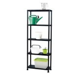 PVC REGAL PRACTIC 181X80X30 CM 5P/20KG ČRN