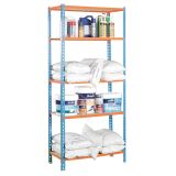 REGAL SIMONRACK 180X90X40 CM 5P/150KG MODRA ORANŽNA MADERCLICK