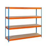 REGAL SIMONRACK 200X150X60 CM 4P/150KG MODRA ORANŽNA SIMONCLICK